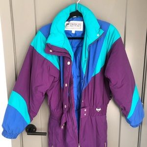 Women’s vintage ski suit